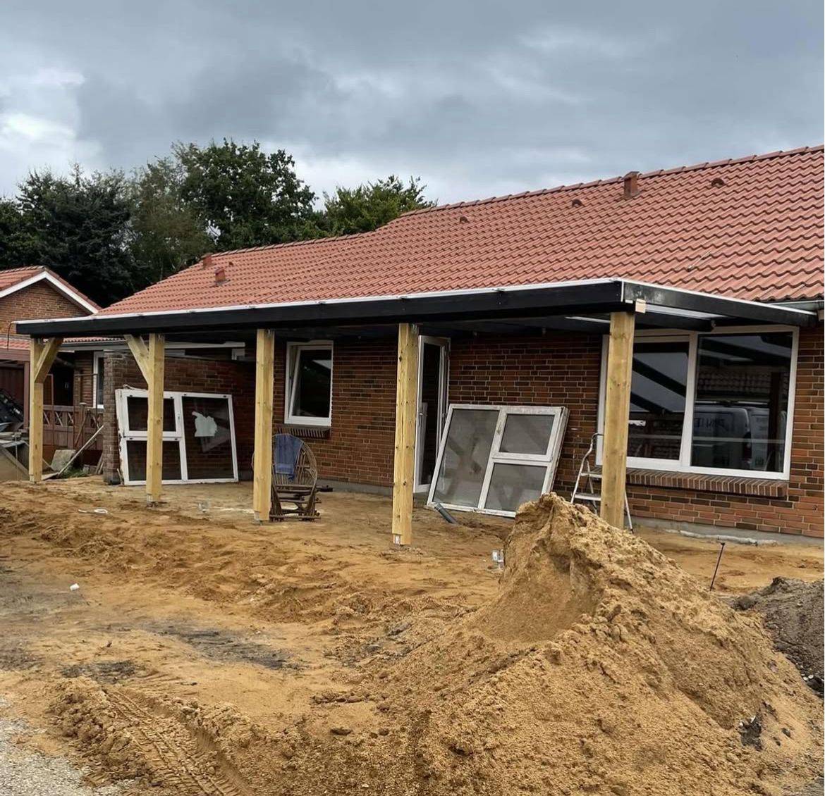 Terrasser udført af tømrer i Sønderjylland